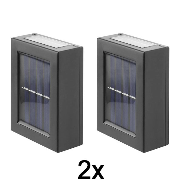 1x Lámpara solar (2 uds.) | DUOLUMO